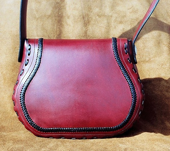 Rawhide and Leather Braided Tack Photo Gallery - Latigo purse